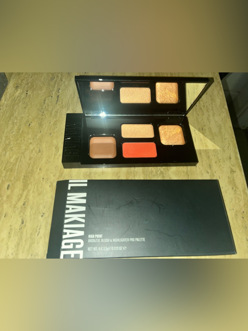 IL MAKIAGE Bronzer, Blush & Highlighter Palette — Copper, Gold, Peach